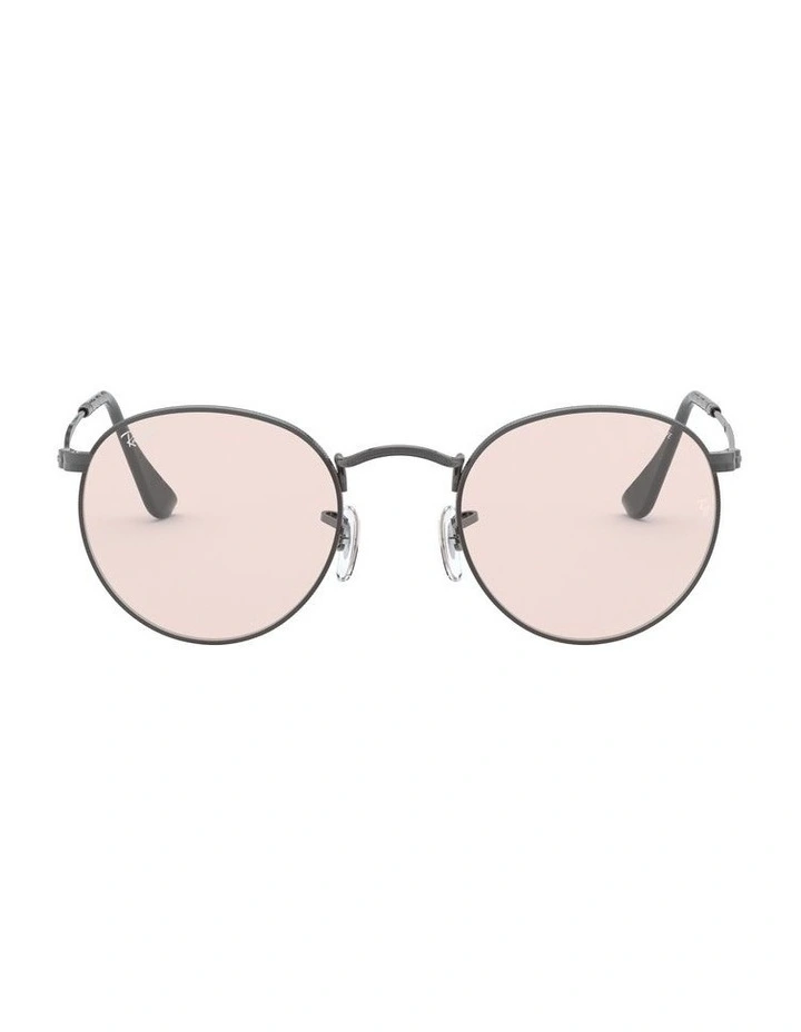 Round Solid Evolve Grey RB3447 Sunglasses