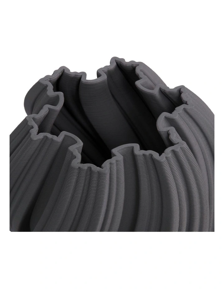 Emma Vase 21cm in Charcoal