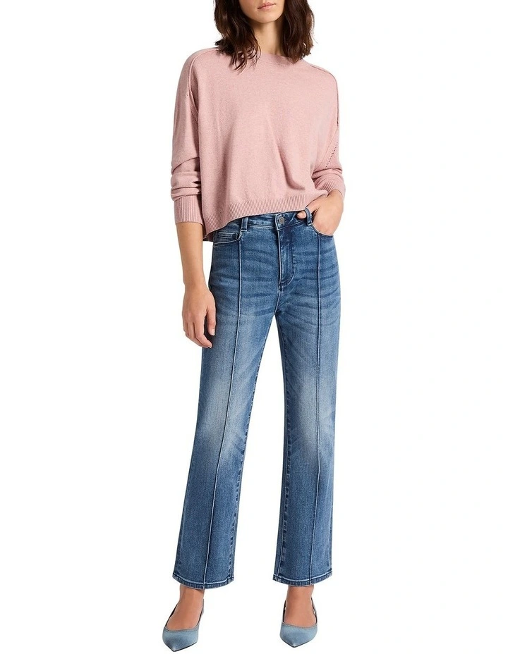 Faraway Knit Top in Rose Water
