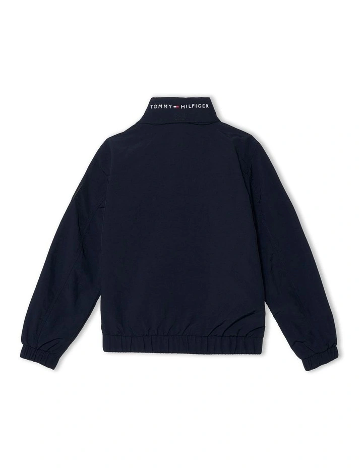 Essential Logo Relaxed Windbreaker (8-16 Years) in Navy