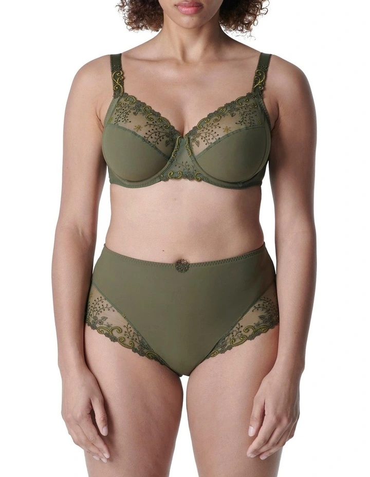 Delice High Waist Culotte Brief In Green