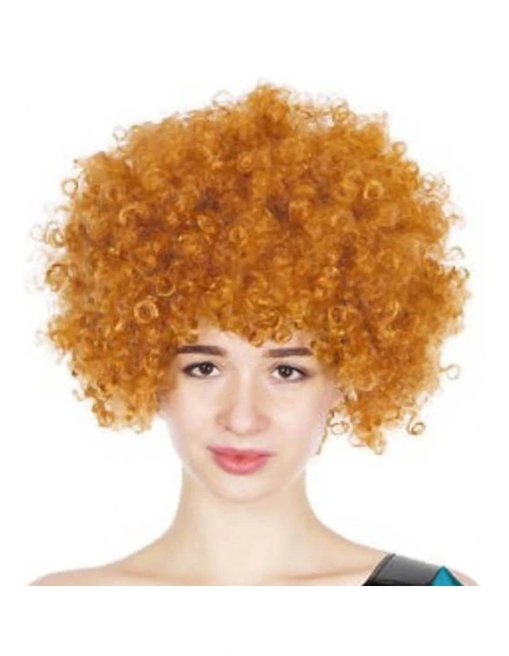 Deluxe Afro Wig in Orange