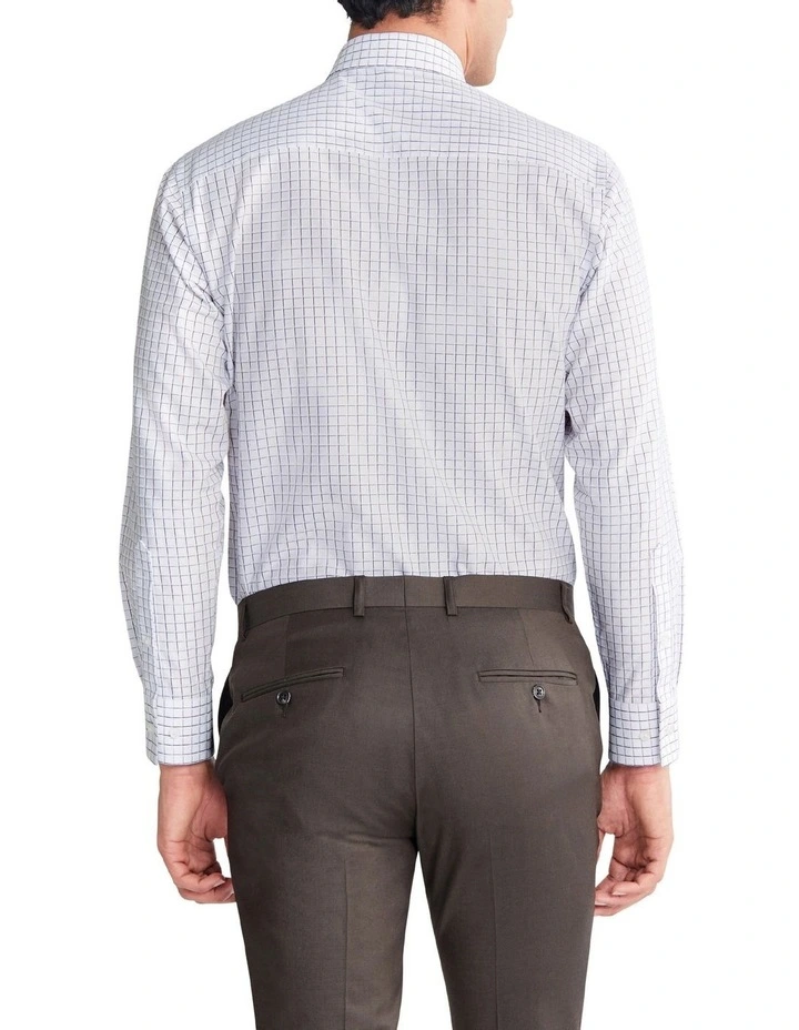 Slim Check Long Sleeve Shirt in Blue