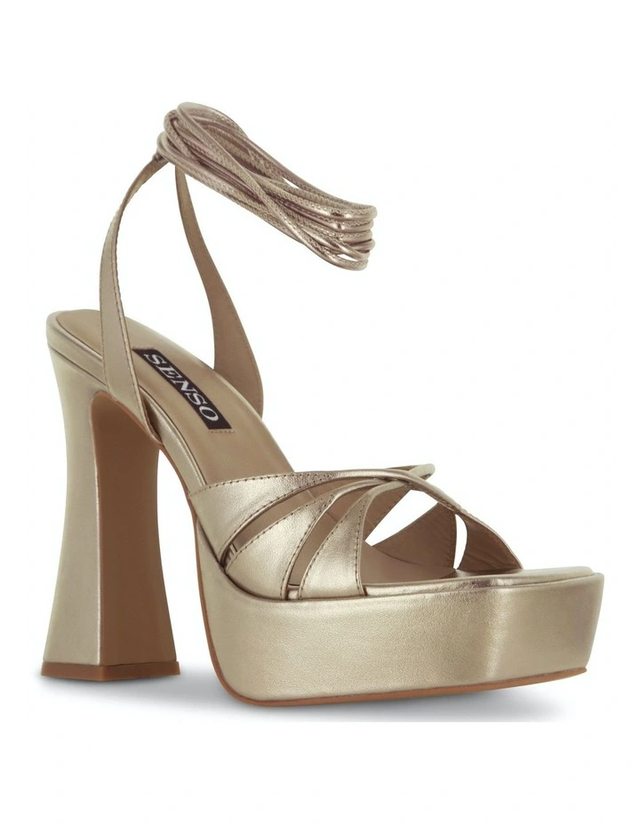 Tahlia Heeled Sandals in Gold