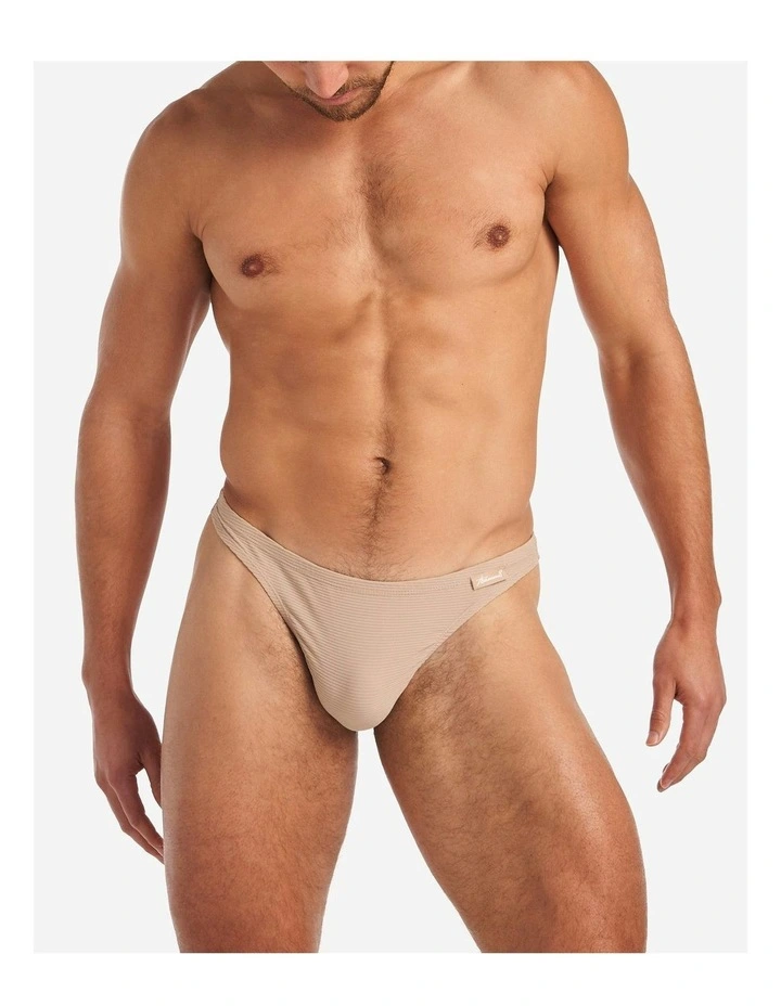 Eclipse Thong in Tan