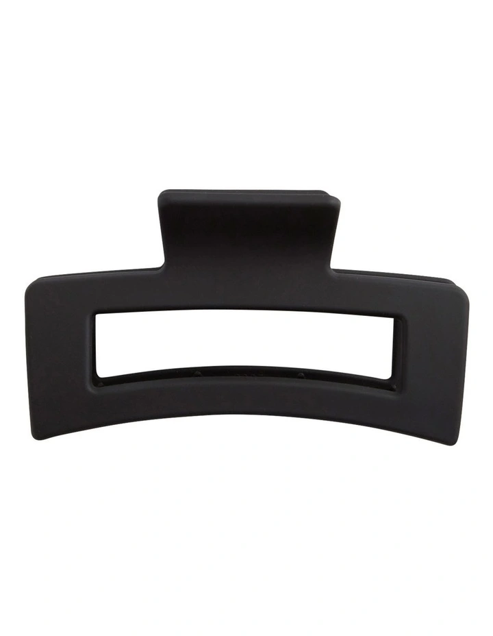 Rectangle Hair Claw in Black
