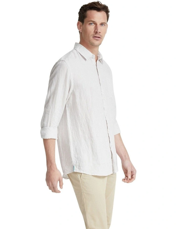 Holloway Pure Linen Shirt in Natural