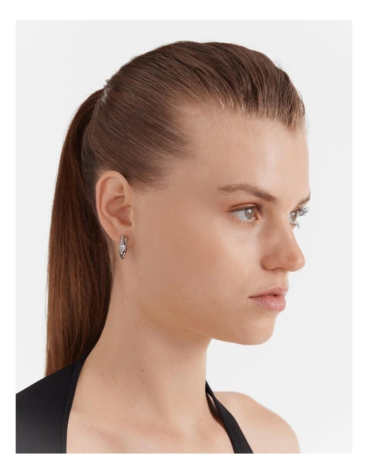 Circulate Hoop Earrings in Silver
