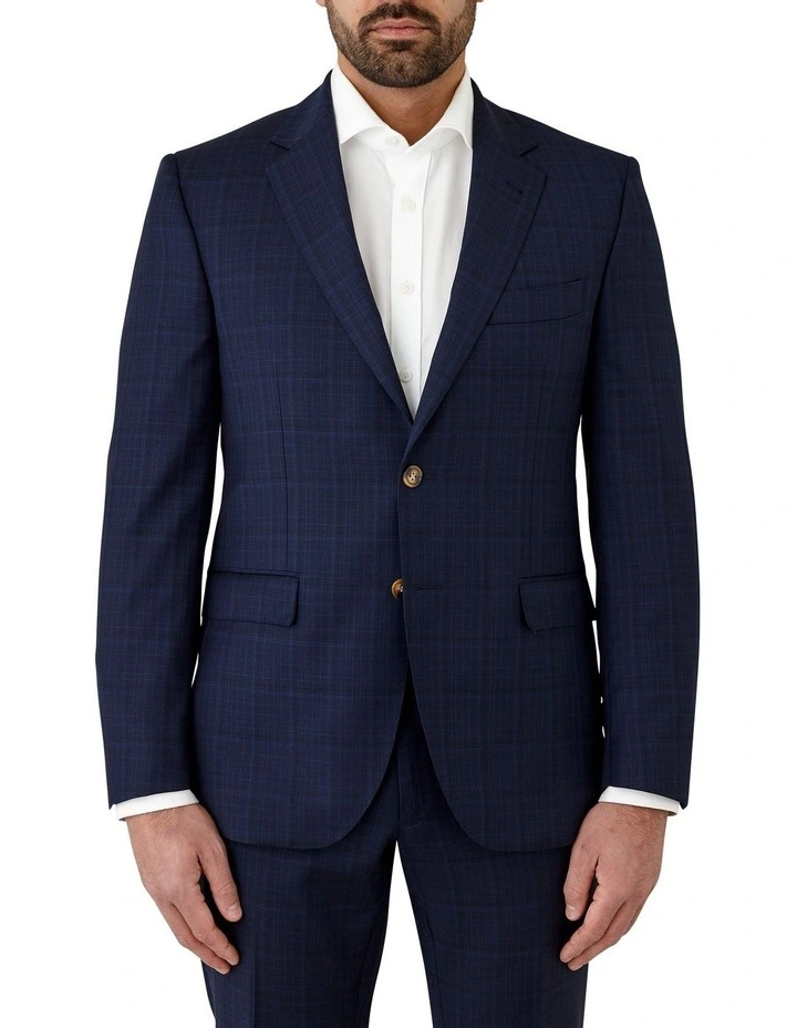 Stefano Tailored Fit Jacket in Navy