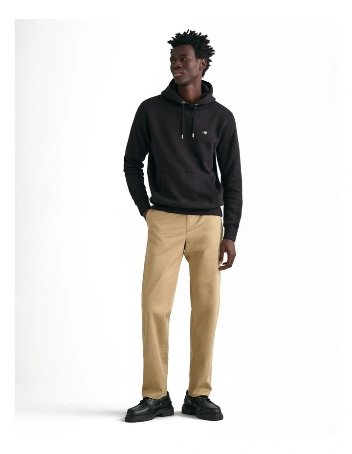 Twill Chinos in Dark Khaki
