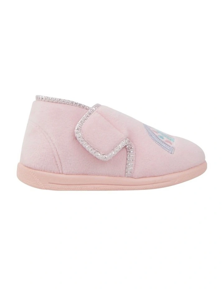 Rainbow Sparkle Slippers in Lt Pink