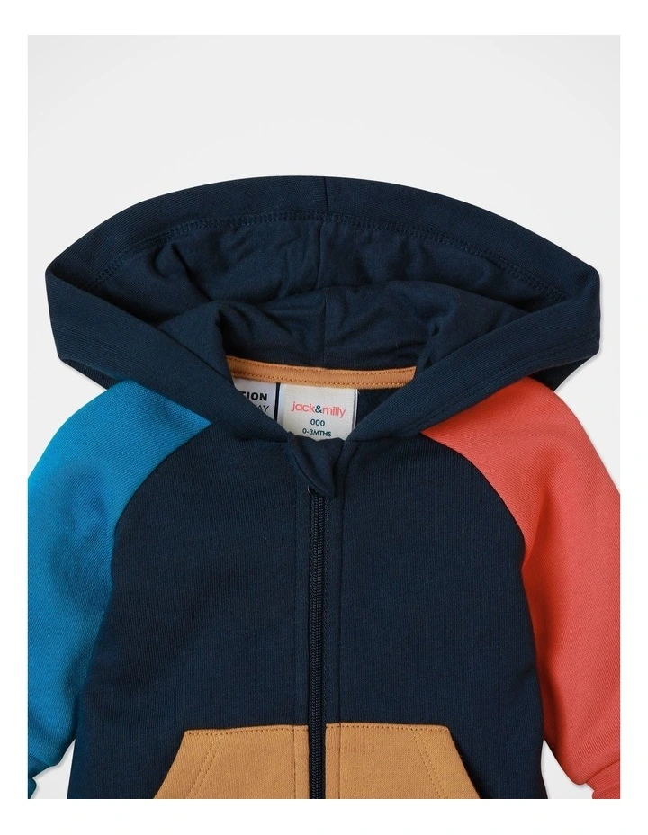 Sasha Fleece Coverall in Navy