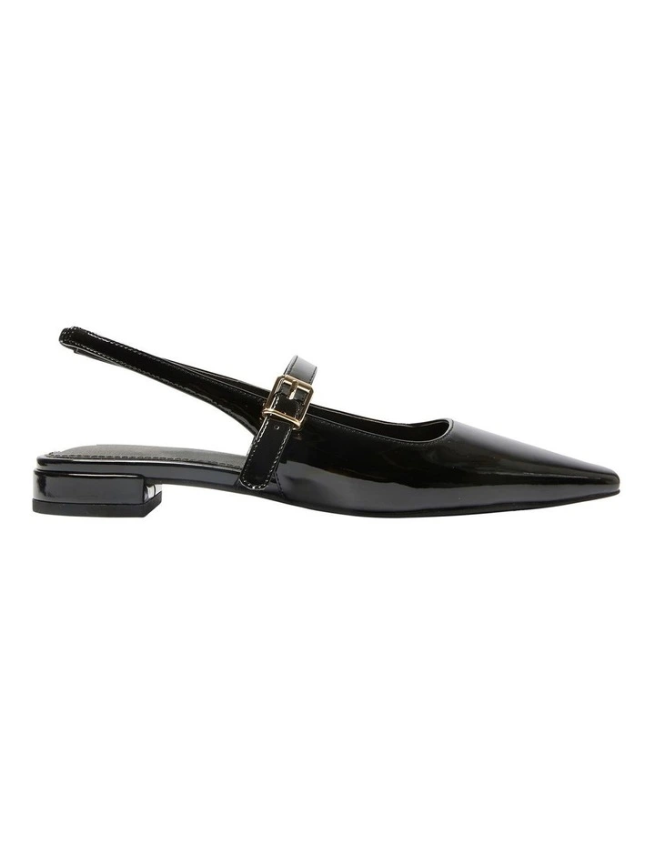 Bianca Ballet Flats in Black Patent