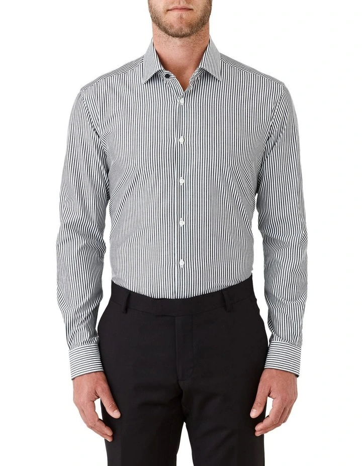 Motion Slim Fit Shirt in Black/White