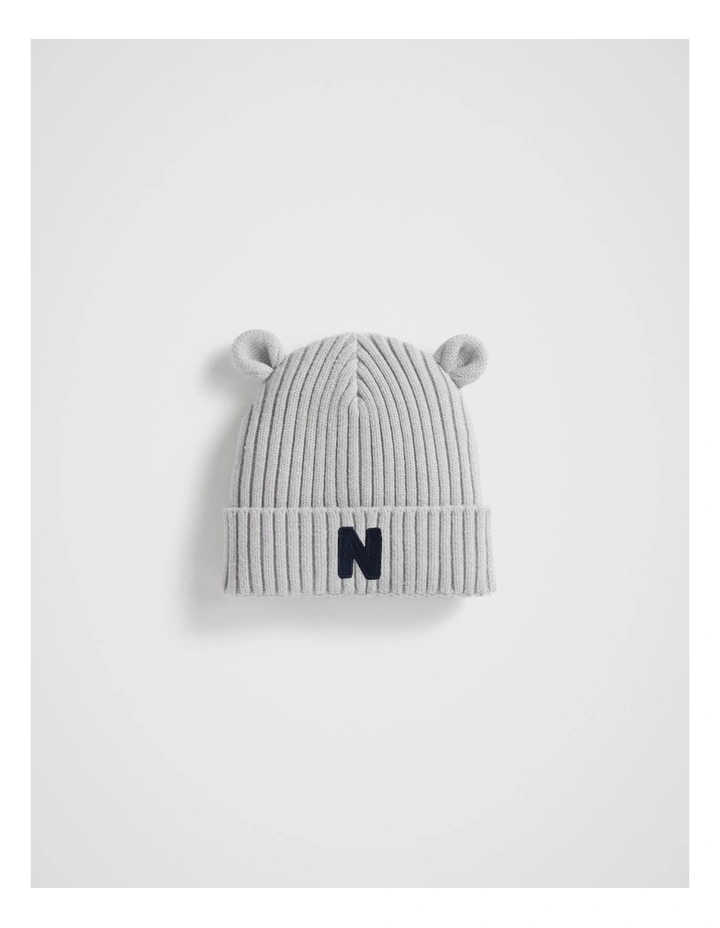 Novelty Initial Beanie in Assorted