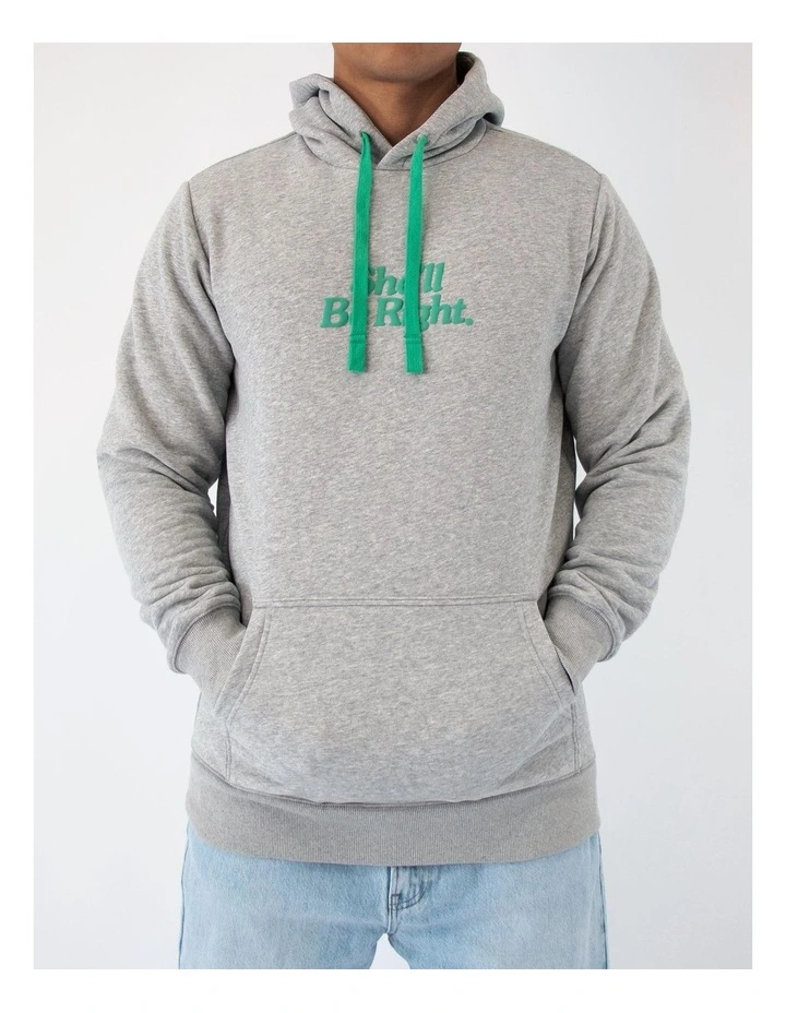 She'll Be Right Hoodie in Grey Marle