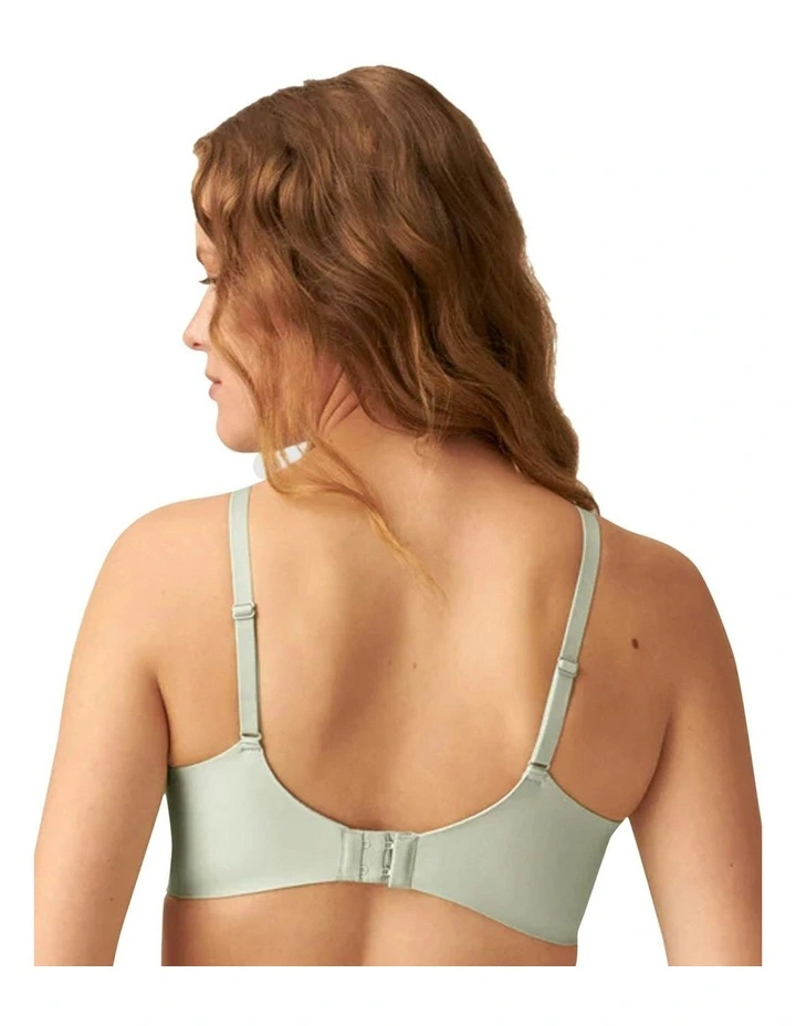 Side Smoothing Soft Cup Wireless Padded Bra in Pale Greenshield