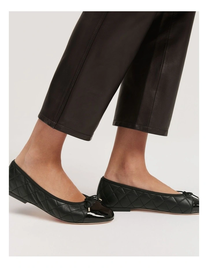Claudia Quilted Ballet in Black