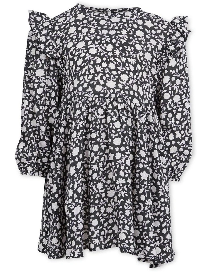 Gabby Frill Dress (3-7 Years) in Print