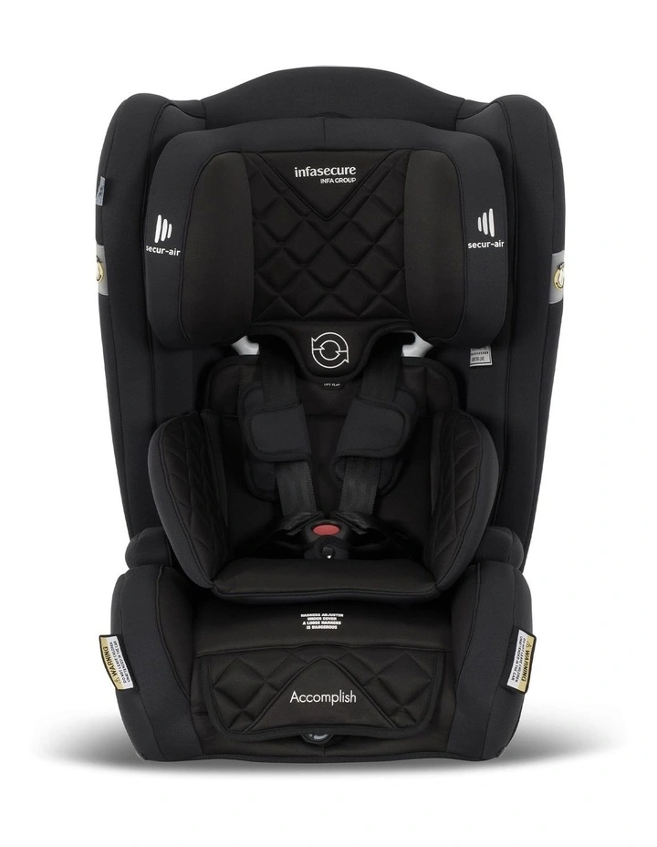 Accomplish More Car Seat in Black