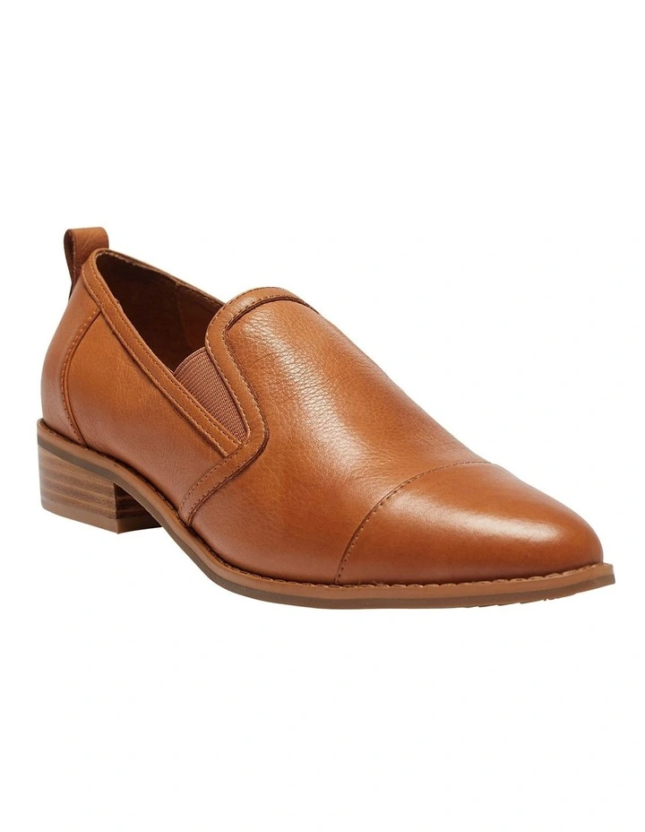 Tactic Flat Shoes in Tan Leather