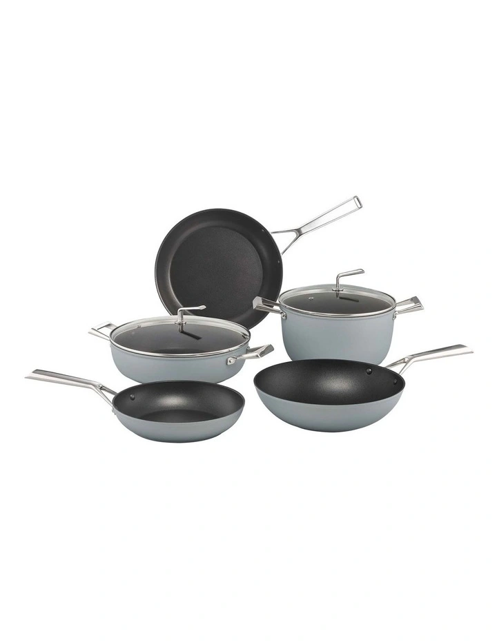 Per Bellezza Nonstick Induction 5 Piece Cookware Set in Blue