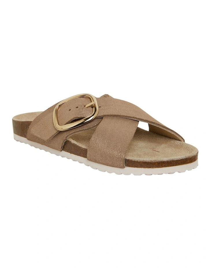 Fiji Sandals in Rose Gold Multi Leather