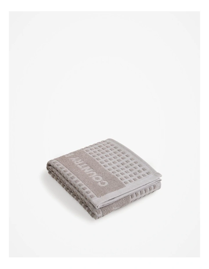 Australian Cotton Elli Tea Towel in Grey Marle