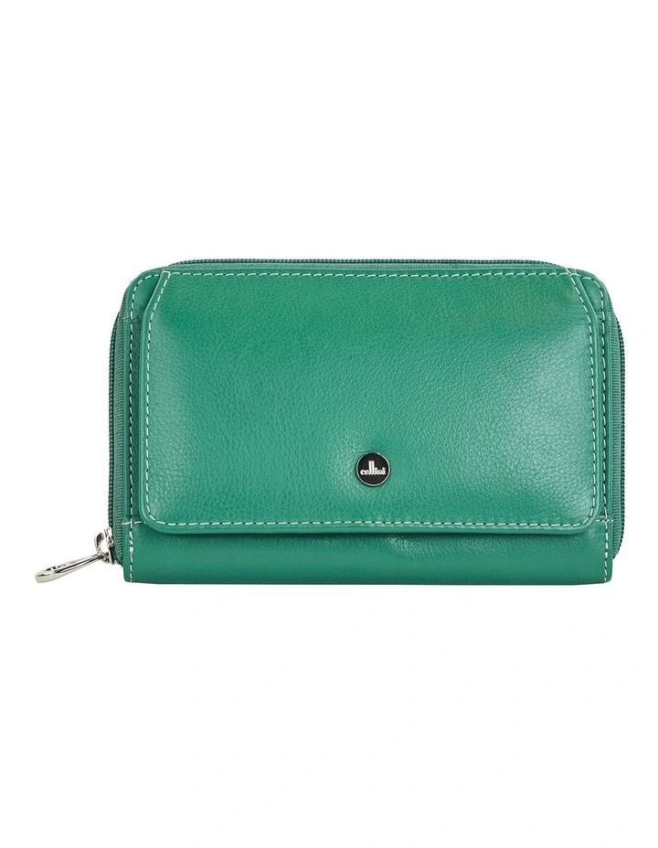 Valencia Leather Wallet in Green