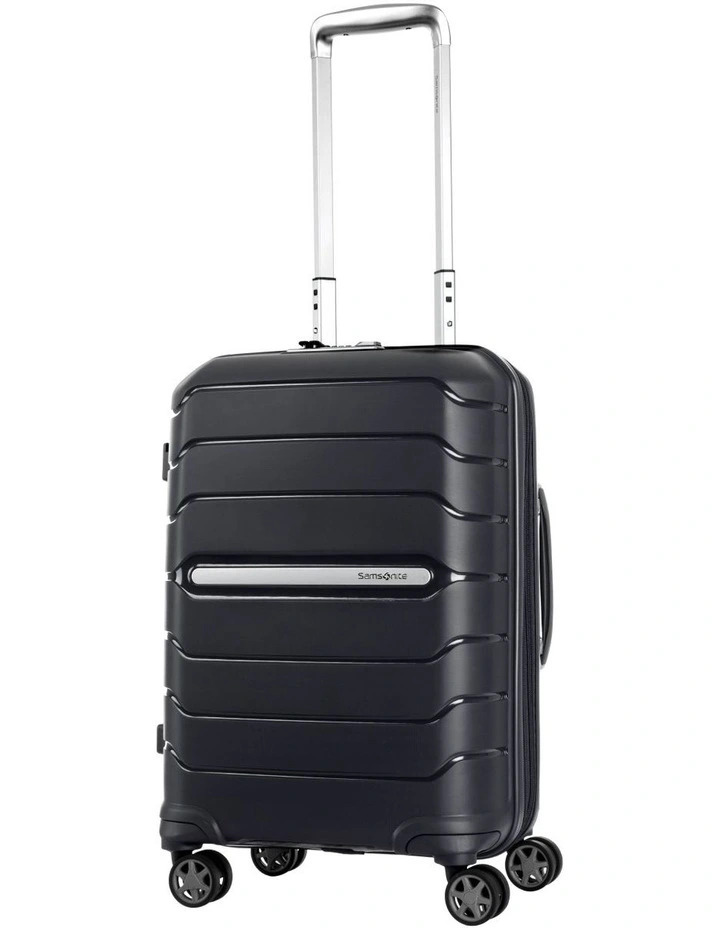 Oc2Lite 55cm Hard Side Spinner Suitcase in Black