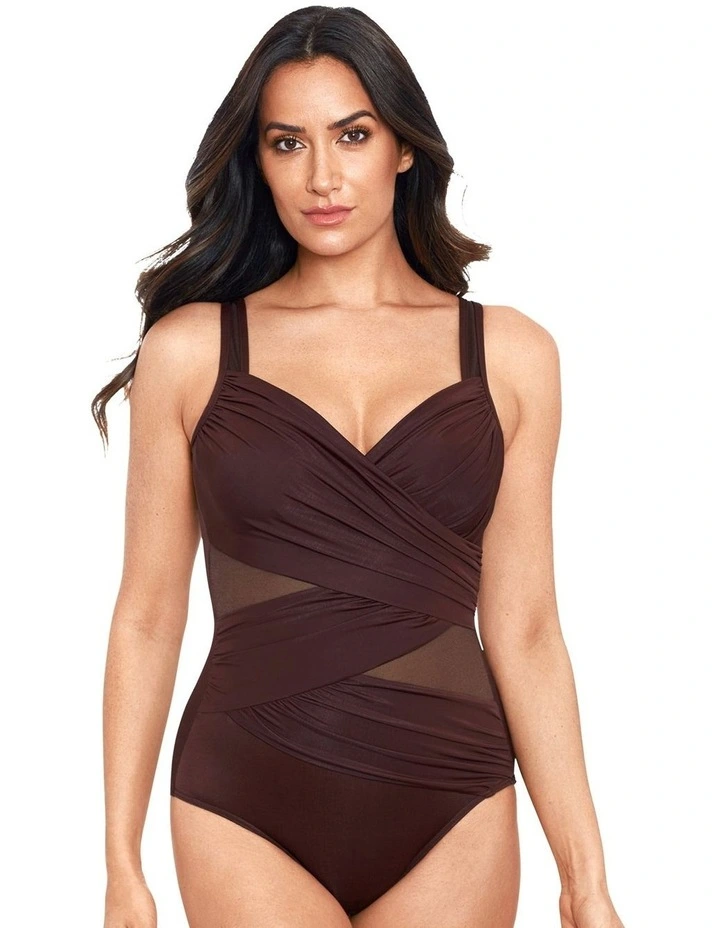 Network Madero Underwired Shaping Swimsuit in Sumatra Brown