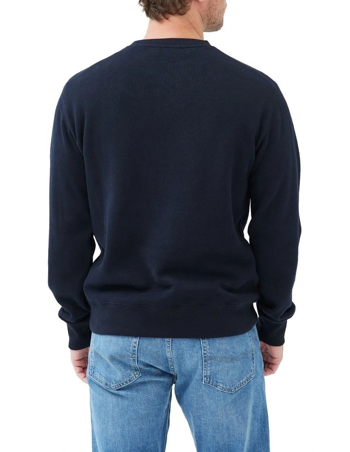 Gunn Crew Neck Sweat in Blue