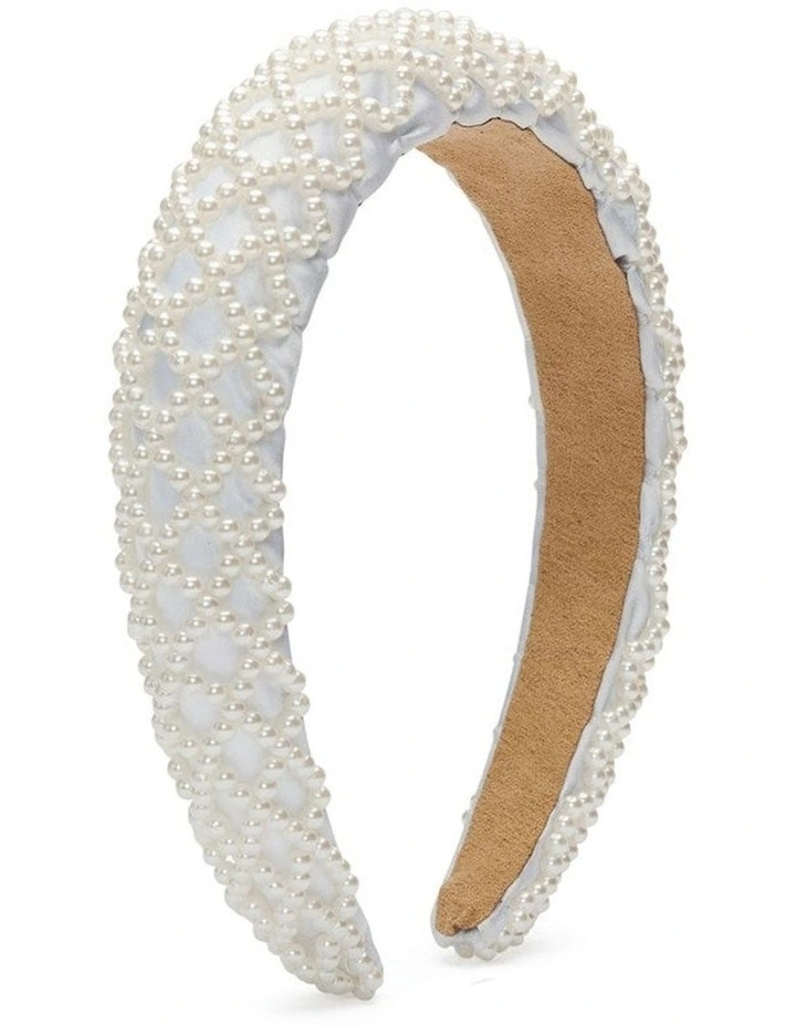 Valorie Headband in Pearl