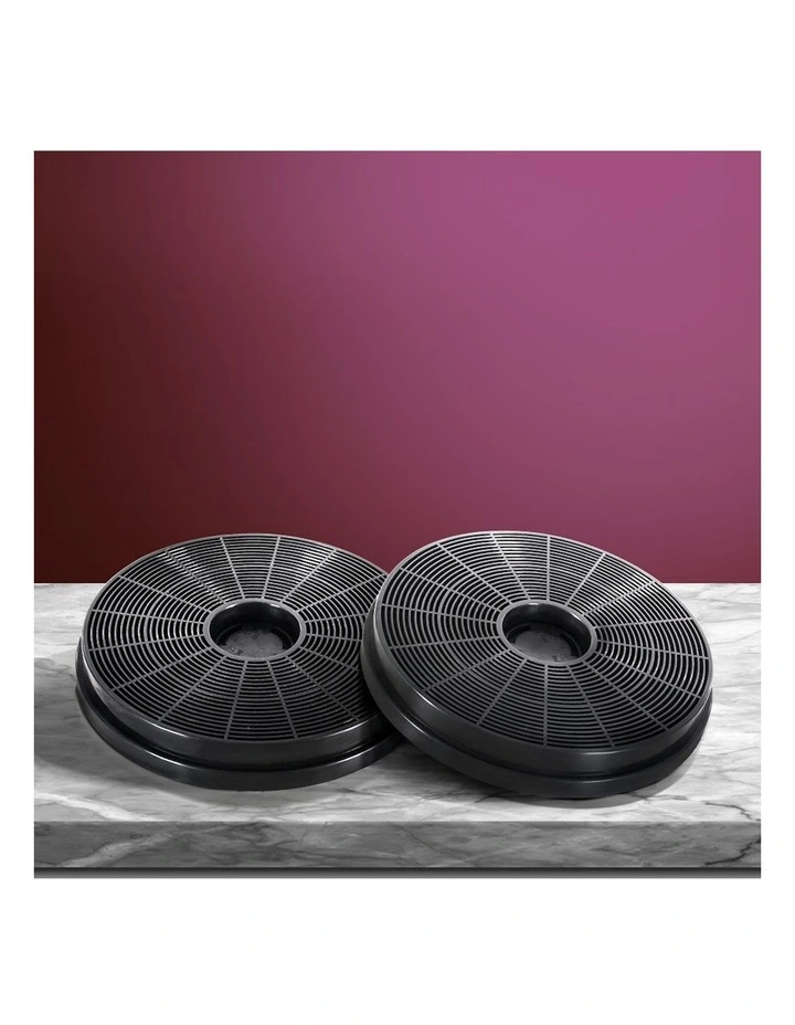 Range Hood Carbon Charcoal Filters Replacement X2 17cm in Black