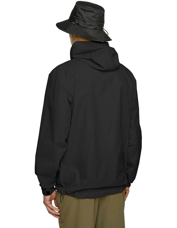 Ripstop Shell Jacket in Black