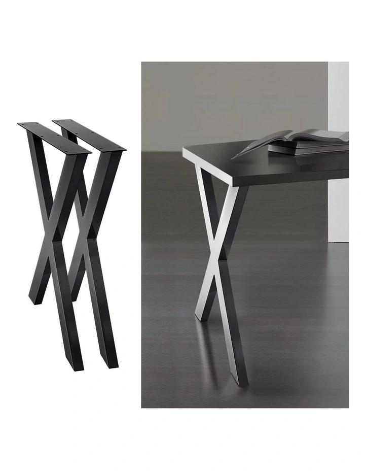 2X Metal Legs For Steel Coffee Dining Table