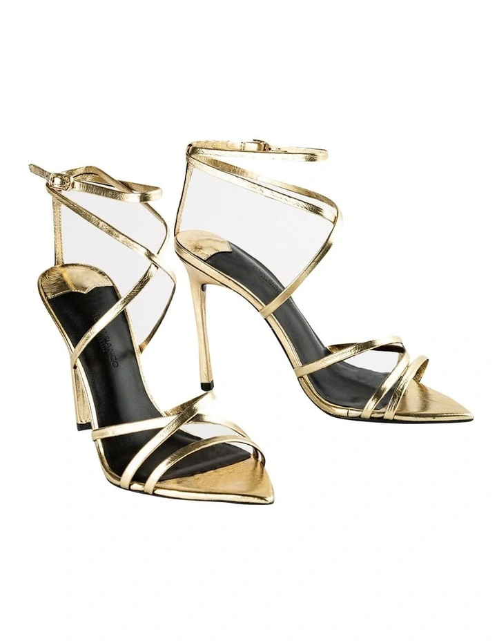 Marcy Gold Foil Heels