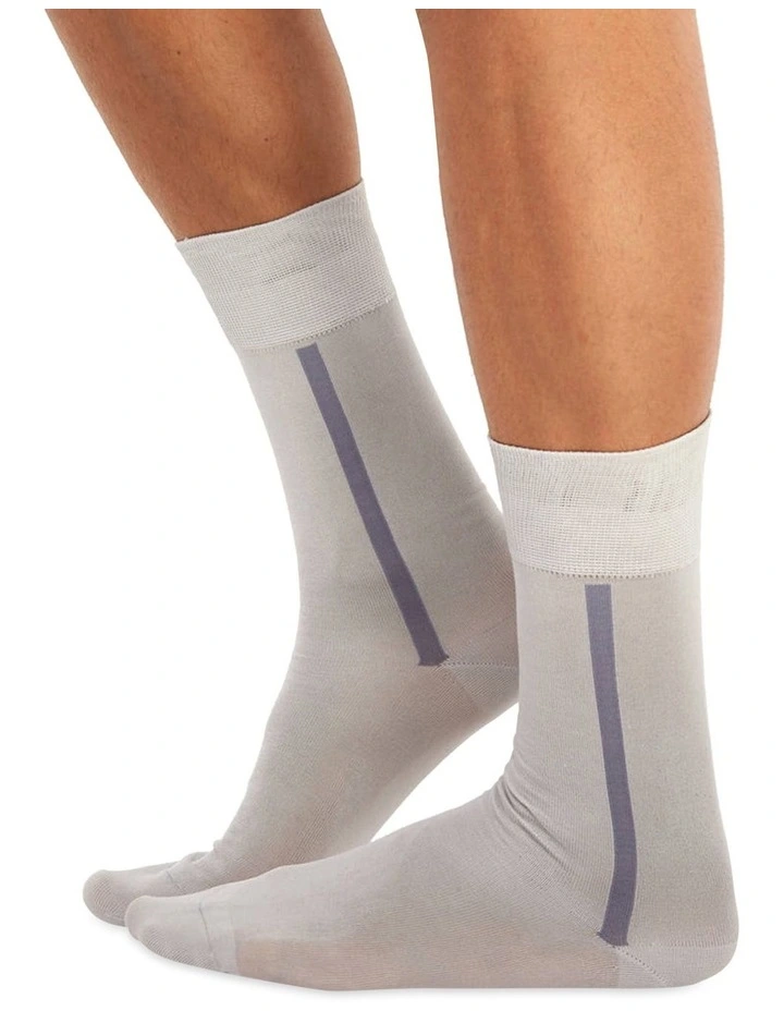 Men's Socks in Light Grey 10 Pack