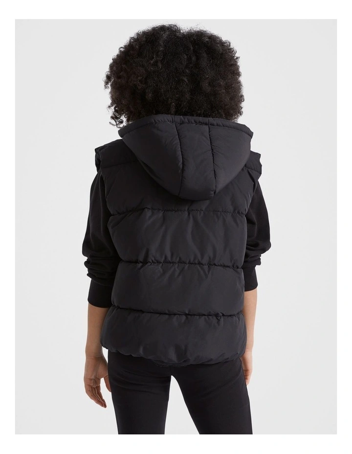 Core Puffer Vest in Black