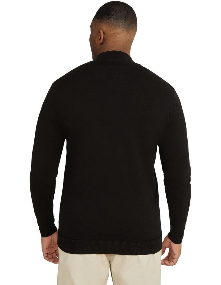Everyday 1/4 Zip Sweater in Black