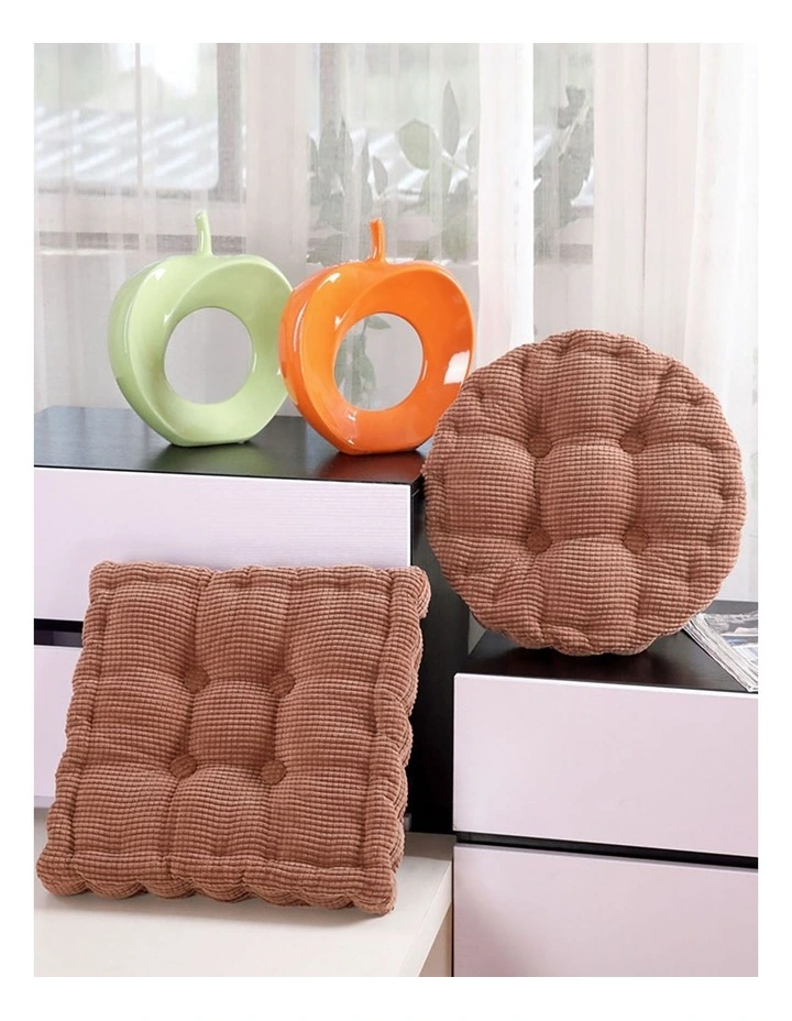 Square Cushion in Coffee