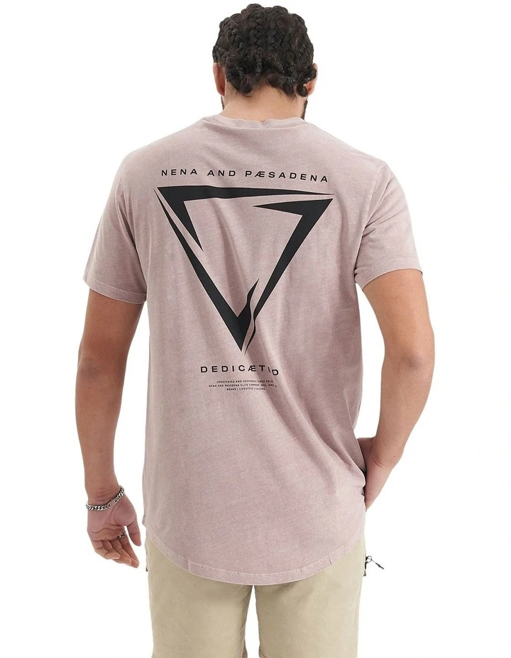 Downforce Dual Curved Tee in Pigment Ethereal