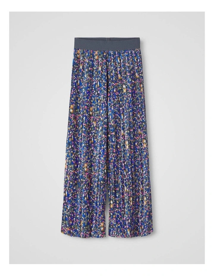 Pleated Wide Pant in India Ink