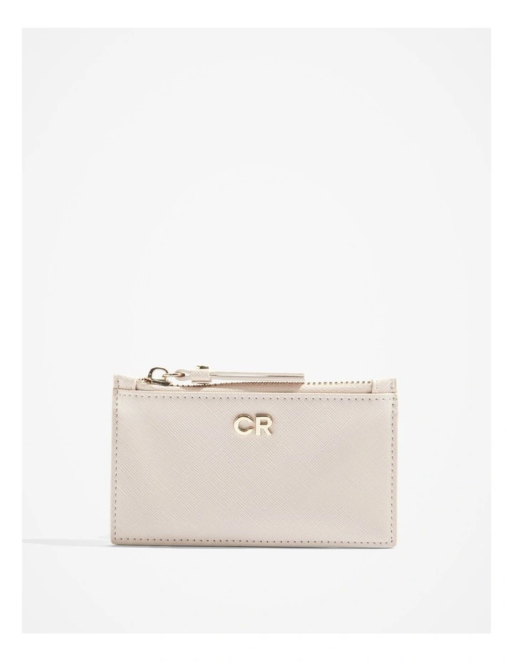 Branded Credit Card Purse in Oyster