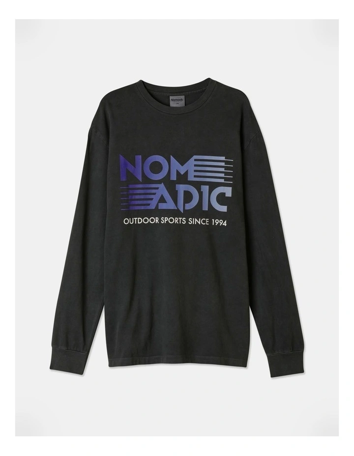 Kilika Standard Long Sleeve Tee in Charcoal