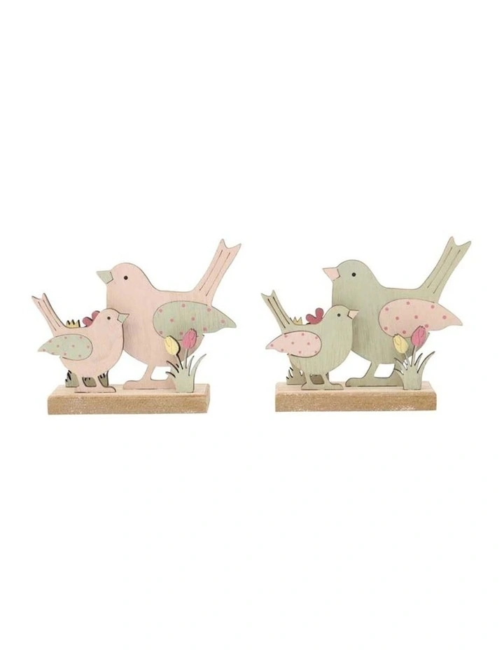 Family Garden Bird Ornament 2 Pack in Multi