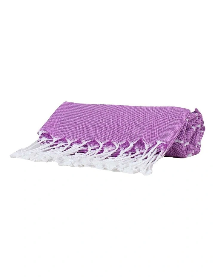 Thin Turkish Towel in Purple