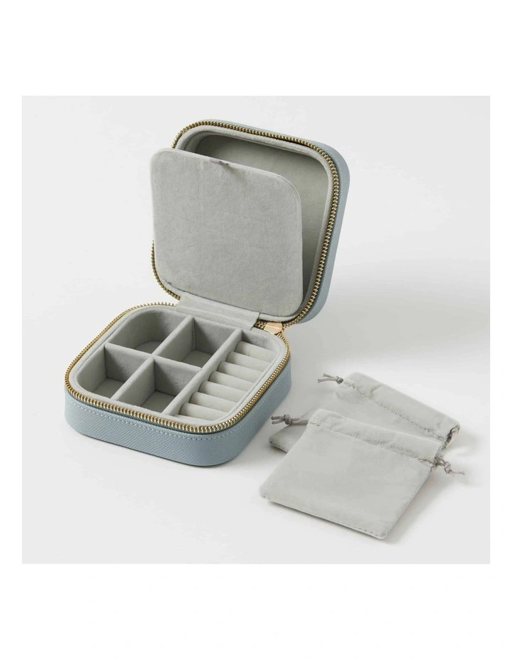 Calla Square Jewellery Case in Seafoam