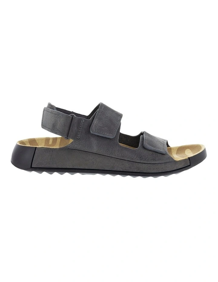 Cozmo Leather Sandal in Grey