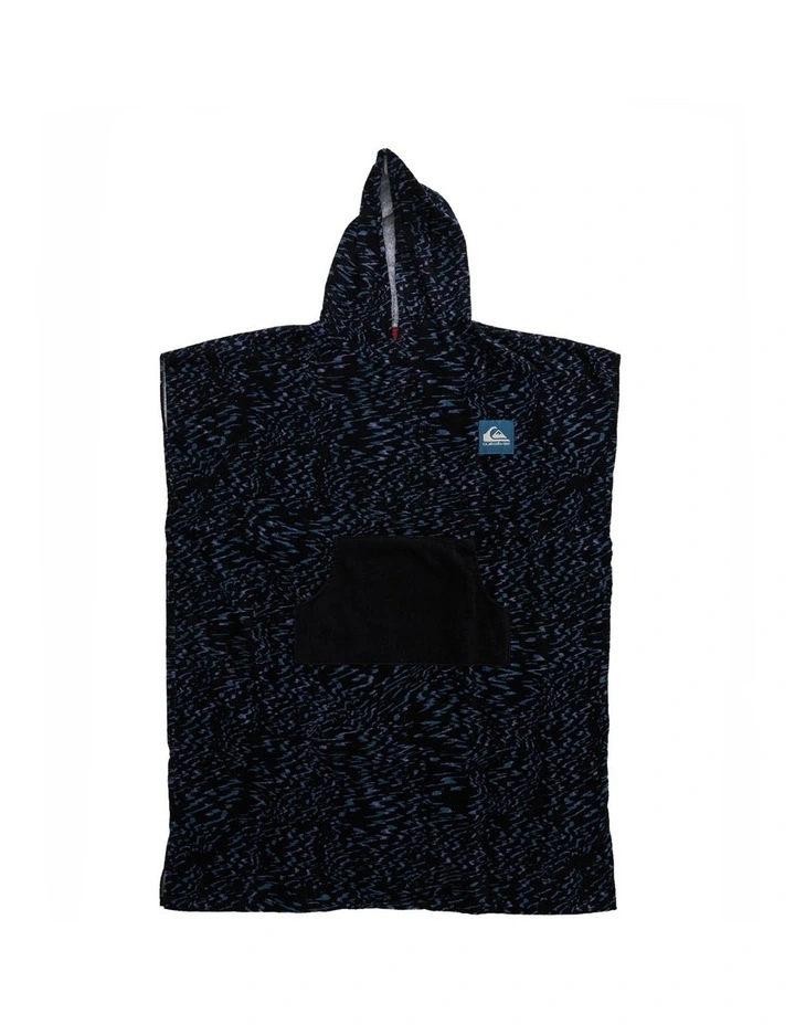 Hooded Beach Towel in Future Hippy Midnight Navy